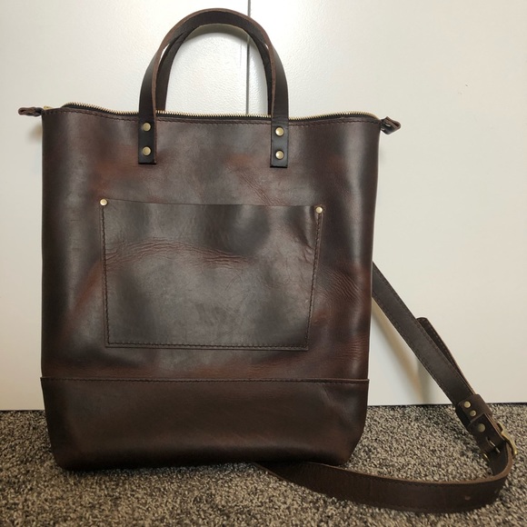 portland leather tote
